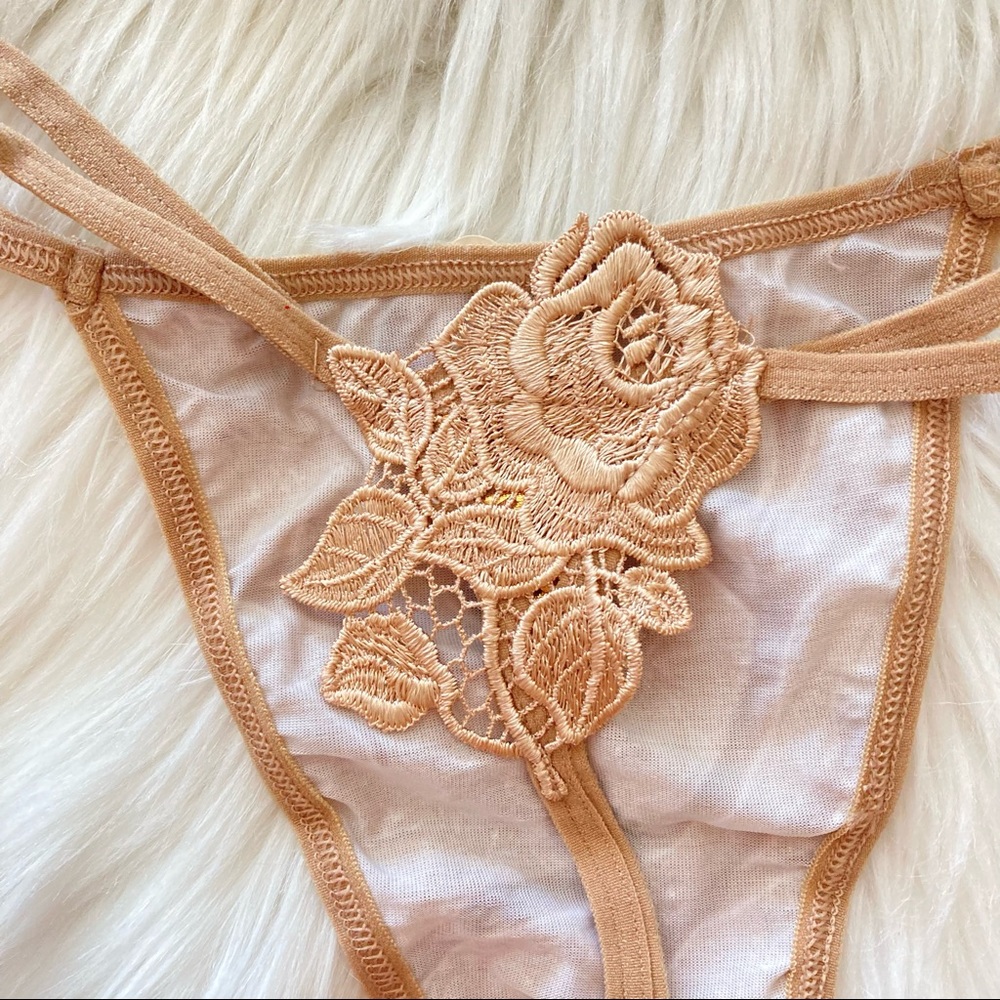 NEW Set of Two (2) Rose Floral Thong Bikini - Picture 14 of 14